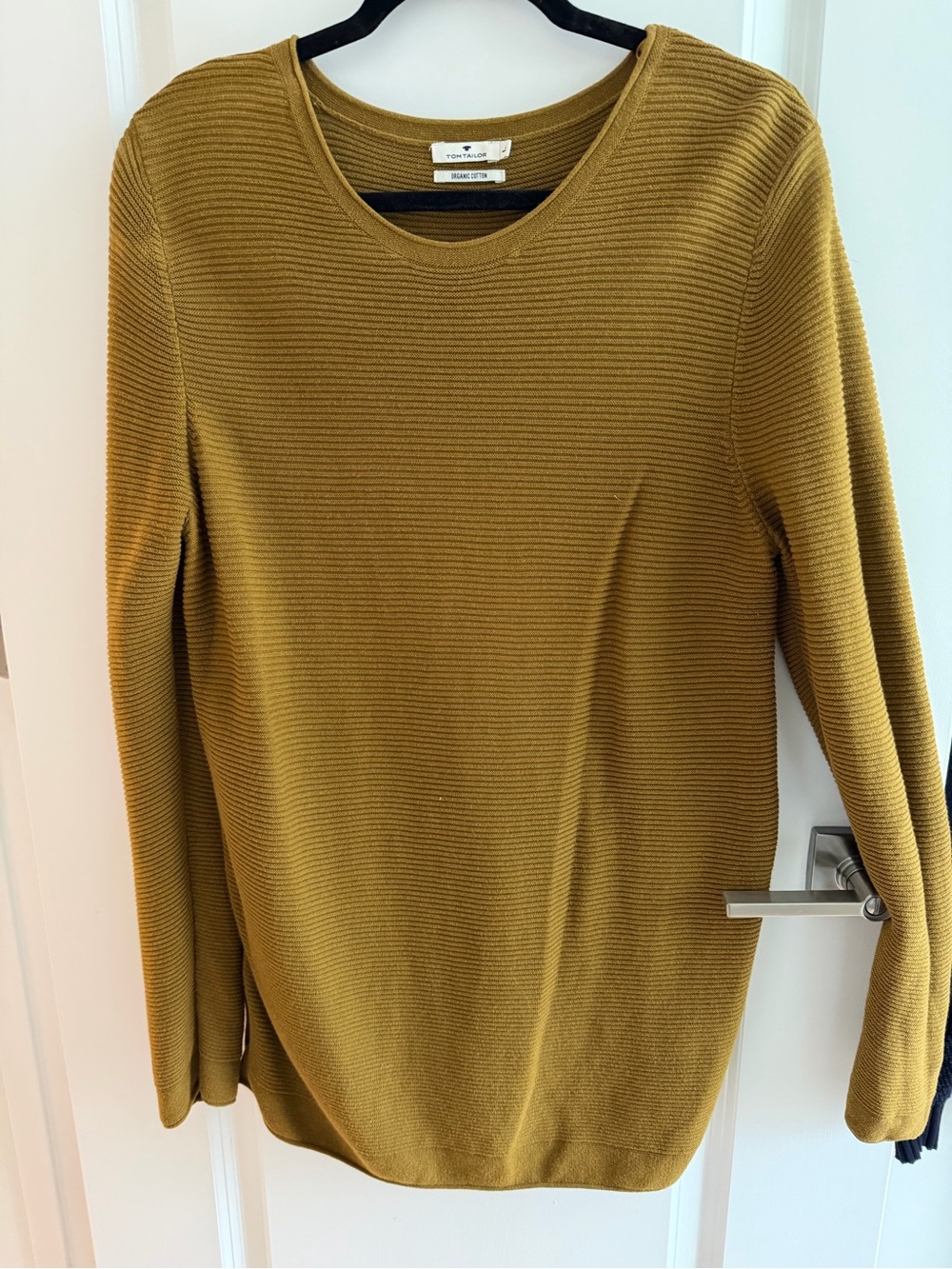 Tom Tailor Olive Ribbed Crewneck Sweater
